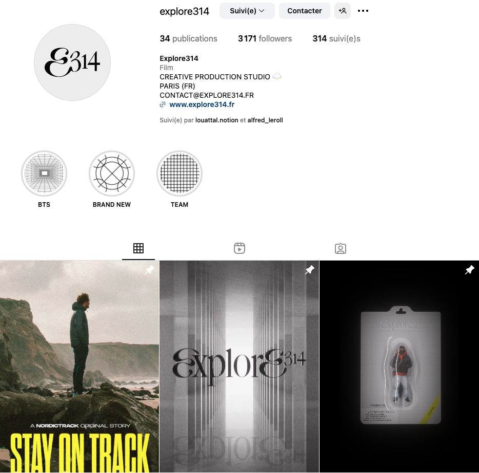 Explore314 - profil Instagram