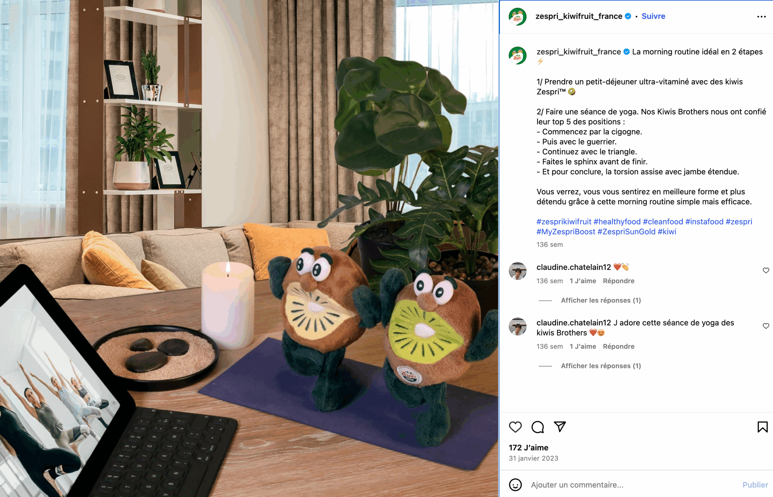 Zespri France yoga
