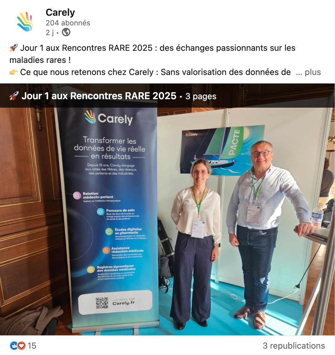 Publication LinkedIn Carely RARE 2025