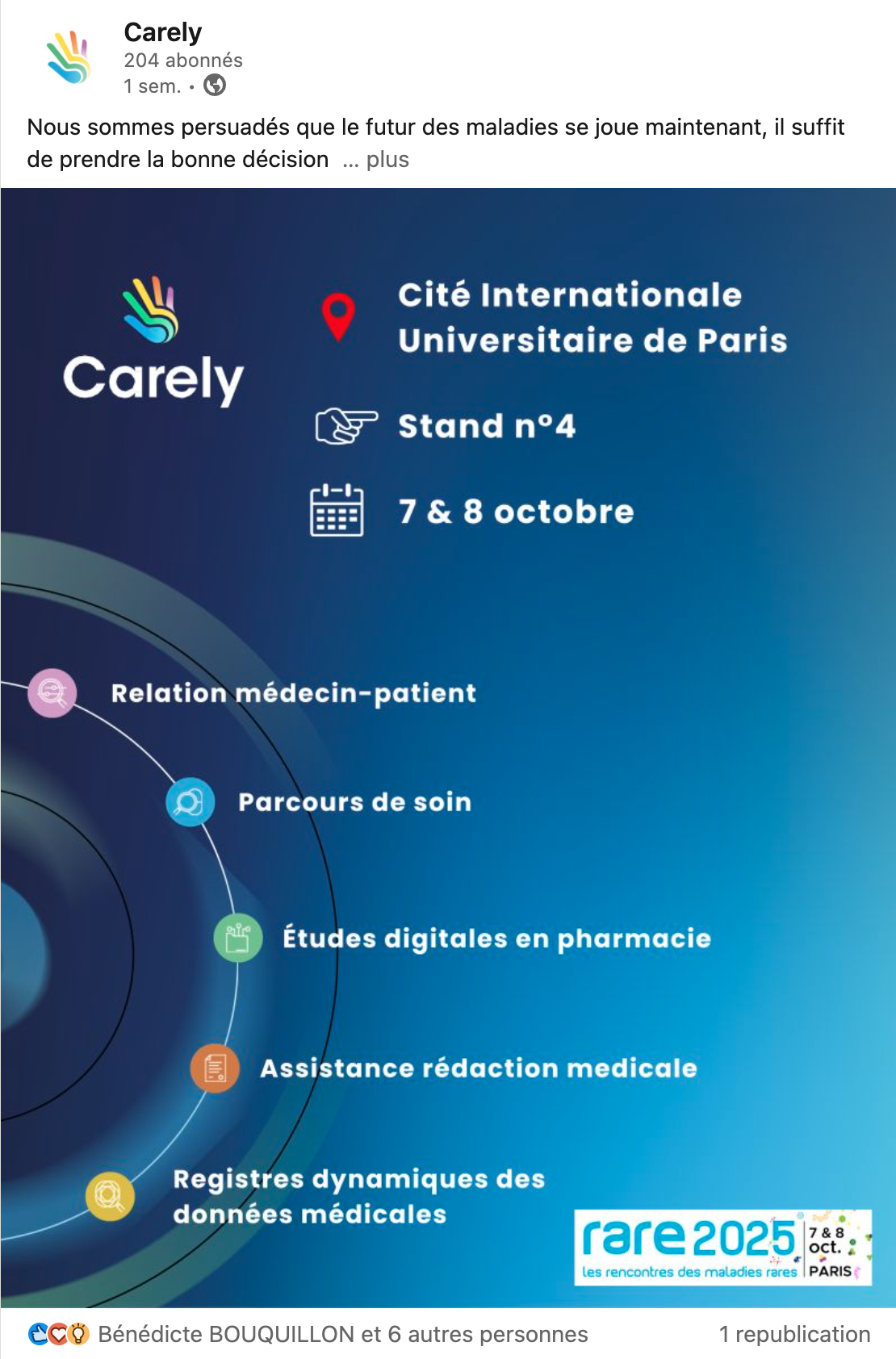 Publication LinkedIn Carely